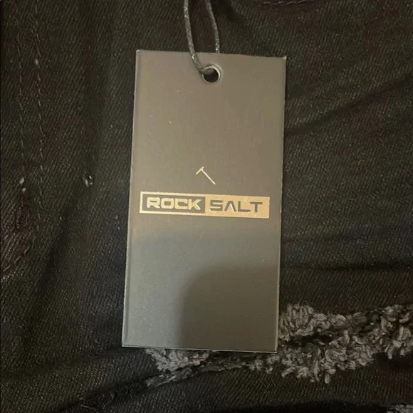 Rock Salt women’s Jean shorts black size 12 - Picture 2 of 4